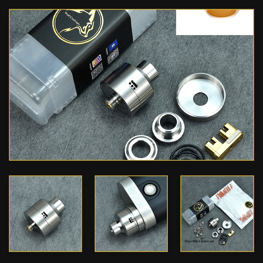 Vape Coil Replacement - MTL Vaping için Wolfcoolvape Nisshoku RDA