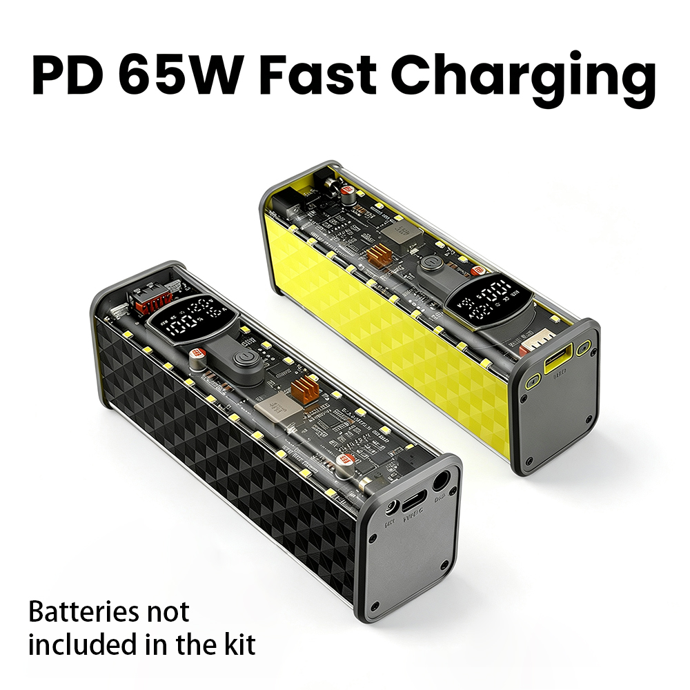 Battery Case Storage - PD 65W Güç Bankası DIY Kutusu