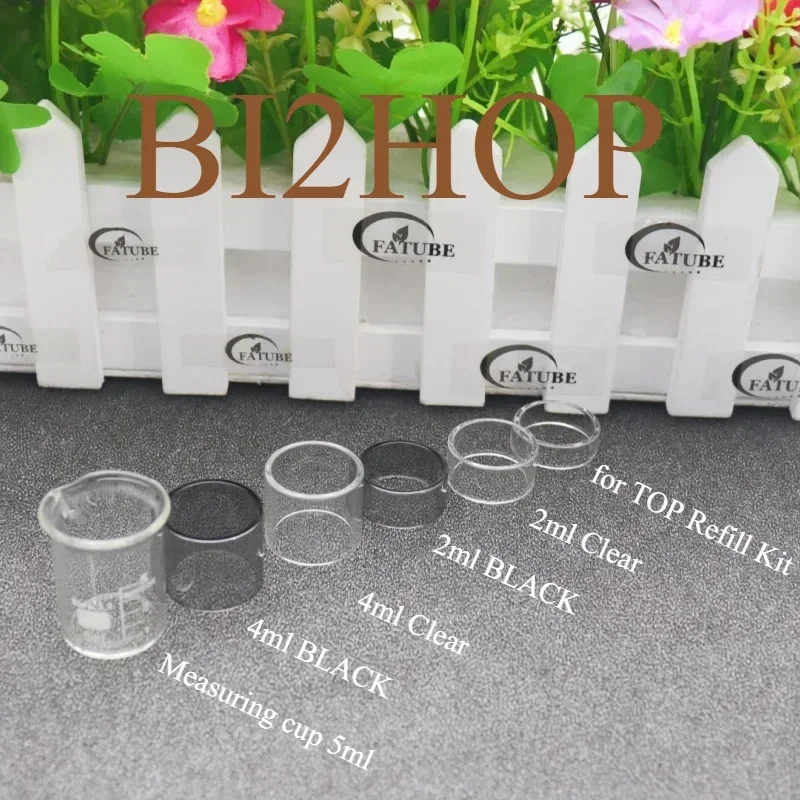 Drip Tip Resin - 5 adet şeffaf siyah ölçüm kabı